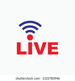 
Live Icon - Vector, Sign and Symbol for Broadcast, Design, Presentation, Website or Apps Elements.