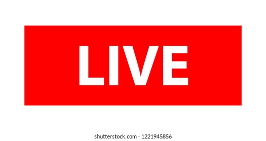 Live Isolated Logo On Air Recording Stock Vector (Royalty Free ...