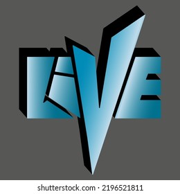 live isolated vector lettering with unique letters. can be used to print on t-shirts, bags, stickers or other surfaces