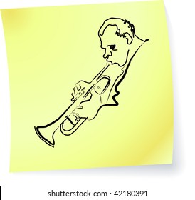 Live Jazz & Blues on a post-it note