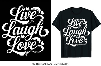 
live risos amor t-shirt design, tipografia t shirt design