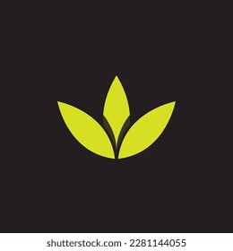 live leaf three logo vector illustration.
