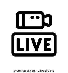 live line icon. Clean and minimalist vector icon for websites, mobile apps, presentations, and logos. Fully scalable and customizable for any project.