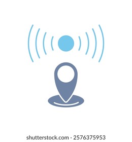 live location concept line icon. Simple element illustration. 
live location concept outline symbol design.