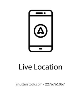 Live location icon design stock illustration