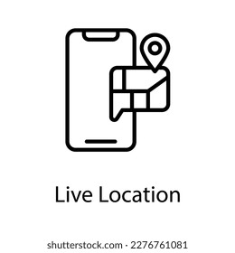 Live location icon design stock illustration