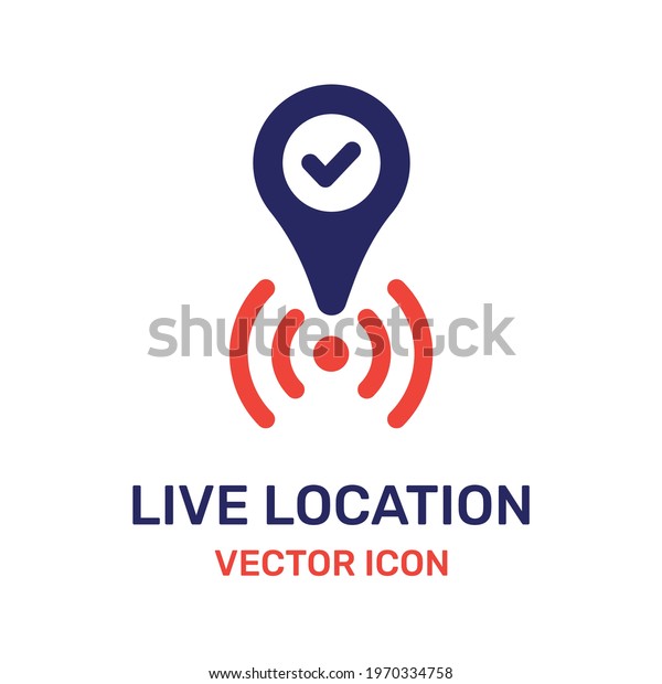 Live location tracking\
position icon