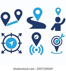 live location,navigation,you are here,journey,distance icon symbol illustration