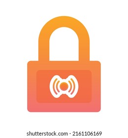 icono de plantilla de diseño de gradiente de logotipo de bloqueo en vivo