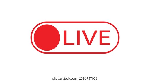 live logo isolated on white background. sign. symbol. eps