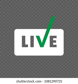 Live logo. Vector.