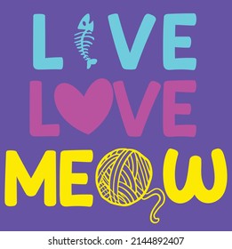 LIVE LOVE FISH BONES STAMBER BALL AND MEOW