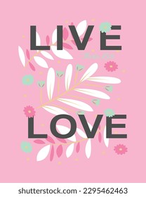 VECTOR DE DISEÑO DE FLORES DE AMOR VIVO 