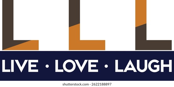 Live Love Laugh: Arte Tipográfica Audaz e Moderna