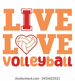 Live Love Volleyball Cotizaciones Diseño de texto