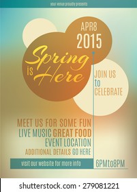 Live Music Festival Spring Poster Or Flyer Design Template