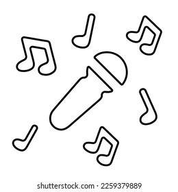 live music icon on white background, vector illustration.