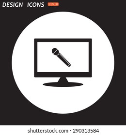 live music. icon. vector design