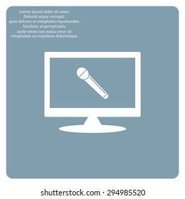 live music. icon. vector design