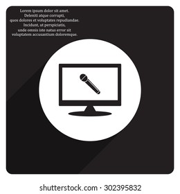 live music. icon. vector design