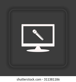 live music. icon. vector design