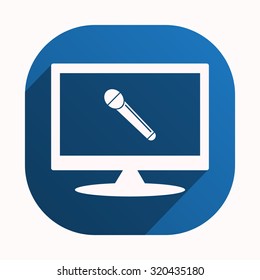 live music. icon. vector design