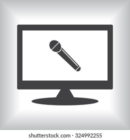 live music. icon. vector design