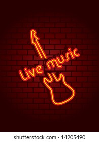 Live Music Neon Sign