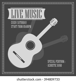 Live music poster template