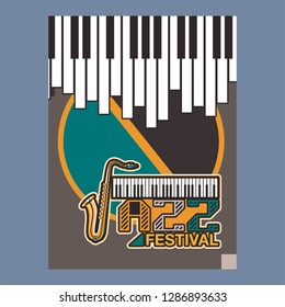Live music show vintage poster design with acoustic guitar, vector illustration. Musical show flyer template. - Vector