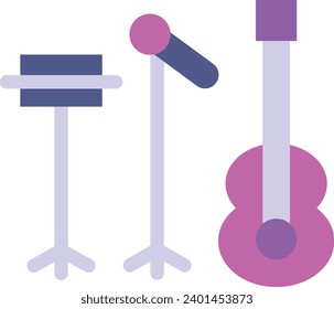 Icono de una línea vectorial de música en vivo