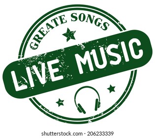 live music stamp