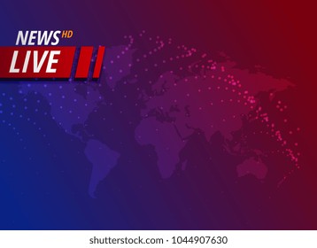 live news background with text space