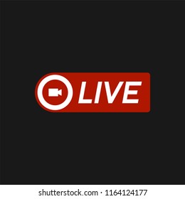 Live news flat vector banner