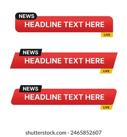 Live News Headline Element Template