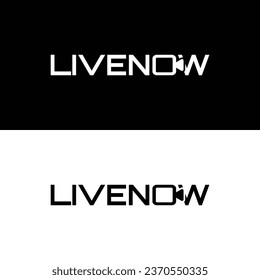 Logo-Design für Live-Jetzt-Word-Marke