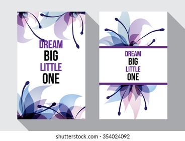 Live with passion inspirational poster. Gentle floral card with flowers in glamour colors