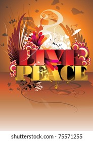 live peace vector