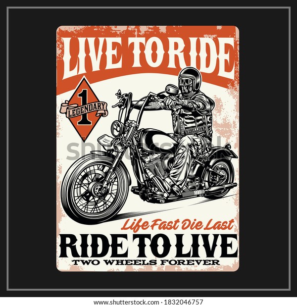 live to ride ride to live t shirt