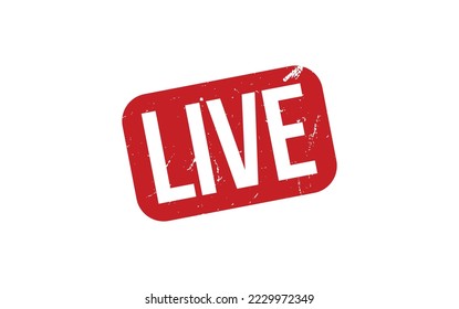 Live Rubber Stamp Seal Vector