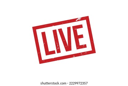 Live Rubber Stamp Seal Vector