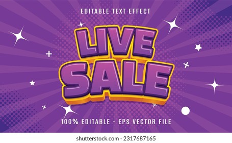 live sale 3d text effcet design