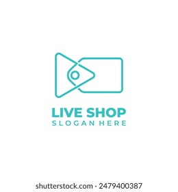 Live shop logo, suitable for online shop logos