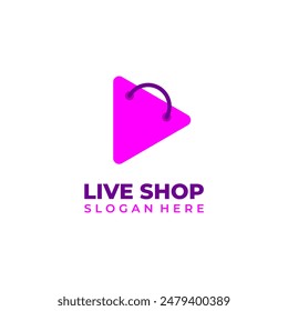 Live shop logo, suitable for online shop logos