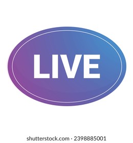 Live show icon cartoon vector. Online stream podcast. Tag event studio