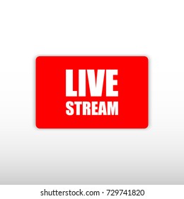 Live Stream Stock Vector (royalty Free) 729741820 