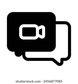 Live Stream Glyph Icon - Vector, Icono de un solo jugador