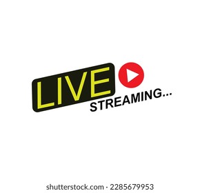 Live stream icon design template isolated vector eps 10 editable file.
