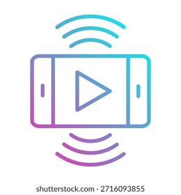 Elemento de icono de transmisión en vivo para diseño