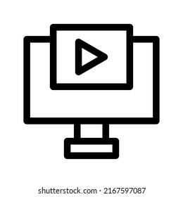 live stream icon or logo isolated sign symbol vector illustration - high quality black style vector icons
